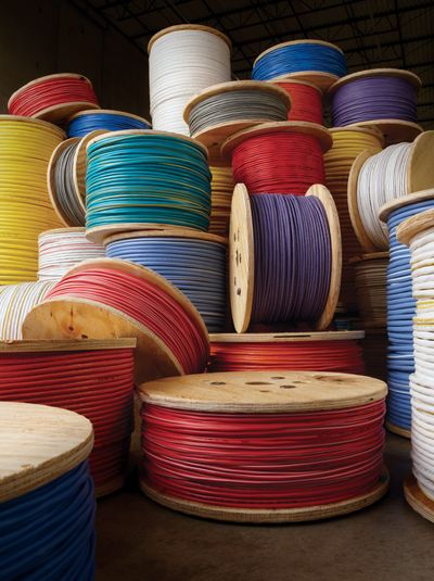 Multiple spools of wire